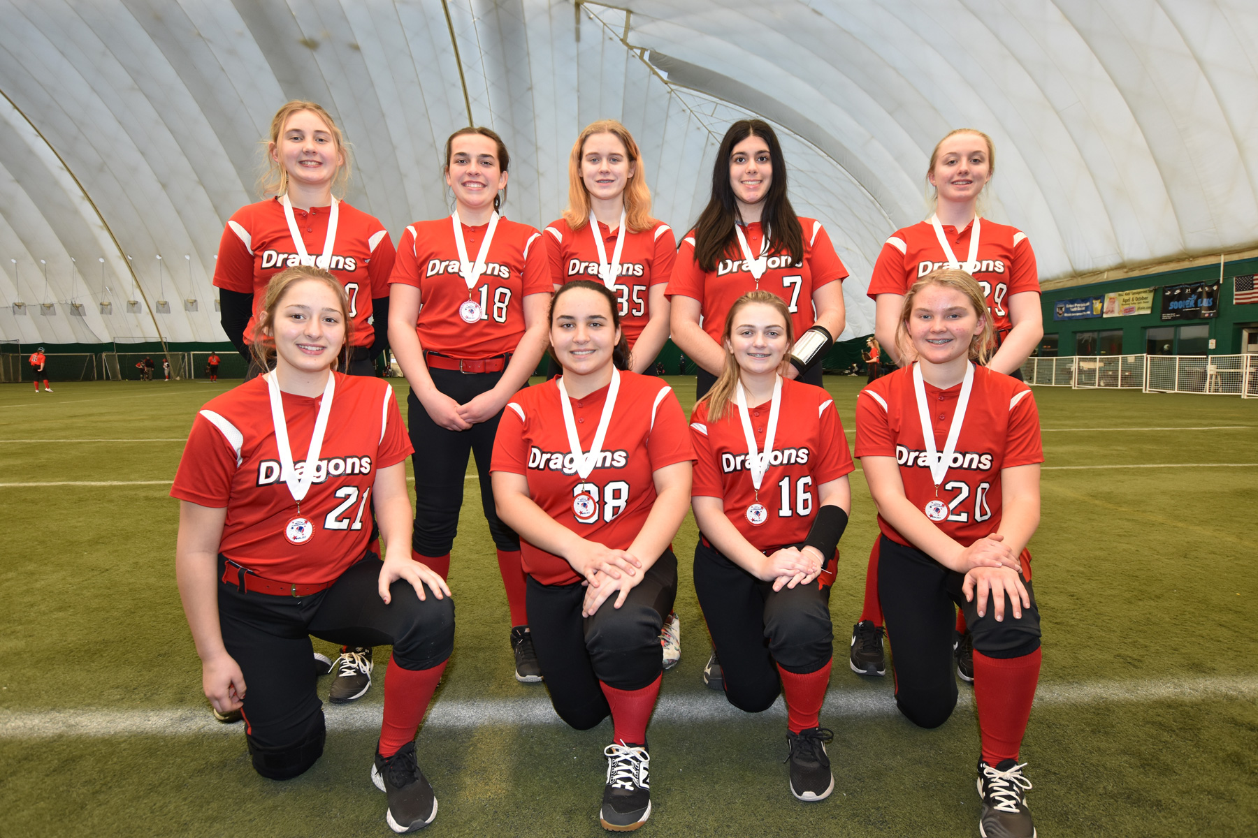 NJ Dragons 16U at the USSSA Winter Dome Tournament